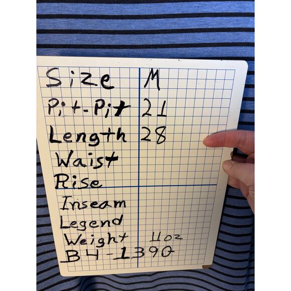 T By Talbots women’s turtleneck sweatshirt blue navy striped cozycore tribeMom - Picture 7 of 7